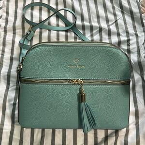 Nanette Lepore Sullivan Triple Section Crossbody Bag w/adjustable strap